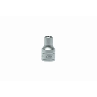 Teng Tools 1/2 in Drive 9 mm 12 Point Bi-Hexagon Socket, Satin Finish, Chrome Vanadium Steel, 38mm Overall Length M120509-C