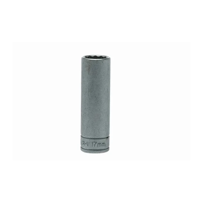 Teng Tools 1/2 in Drive 17 mm 12 Point Satin Finish Chrome Vanadium Steel Socket M120617-C
