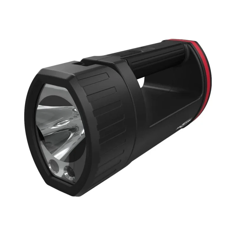 Ansmann LED Hand Lamp Black Red Rechargeable USB Plug Type Dimmable 20W 1700 lm 5200mAh Battery 1600-0223