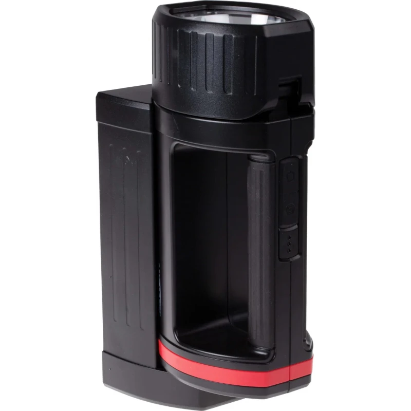 Ansmann LED Hand Lamp Black Red Rechargeable USB Plug Type Dimmable 20W 1700 lm 5200mAh Battery 1600-0223