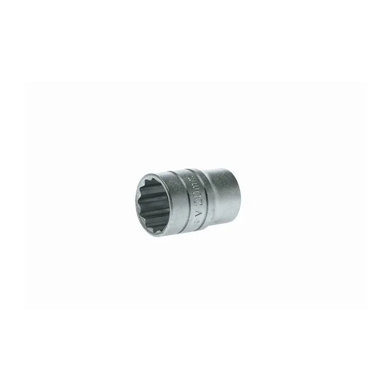 Teng Tools 1/2 in Drive 20 mm 12 Point Bi-Hexagon Socket, Satin Finish, 38mm Overall Length M120520-C