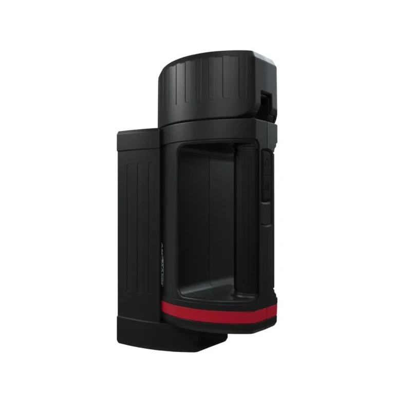 Ansmann LED Hand Lamp Black Red Rechargeable USB Plug Type Dimmable 20W 1700 lm 5200mAh Battery 1600-0223