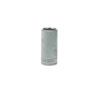 Teng Tools 3/8 in Drive 19 mm 6 Point Satin Finish Chrome Vanadium Steel Socket 55mm Overall Length M380619-C