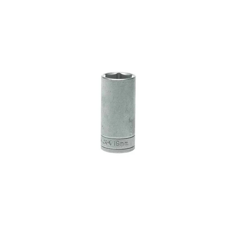 Teng Tools 3/8 in Drive 19 mm 6 Point Satin Finish Chrome Vanadium Steel Socket 55mm Overall Length M380619-C