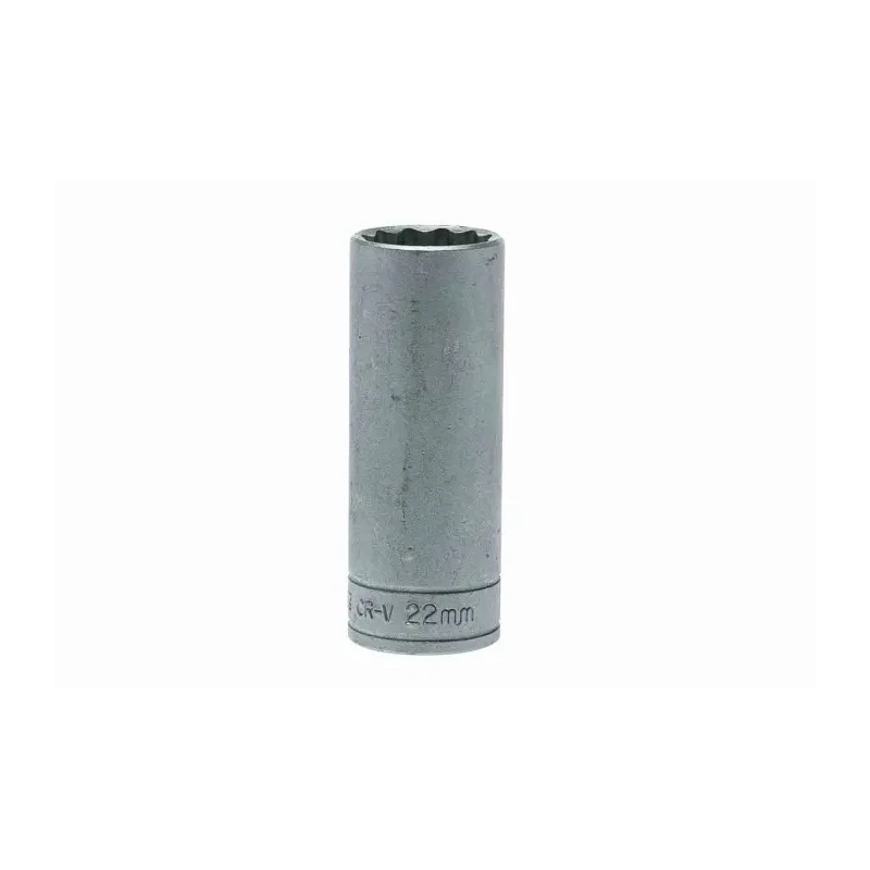 Teng Tools 1/2 in Drive 22 mm 12 Point Satin Finish Chrome Vanadium Steel Socket M120622-C