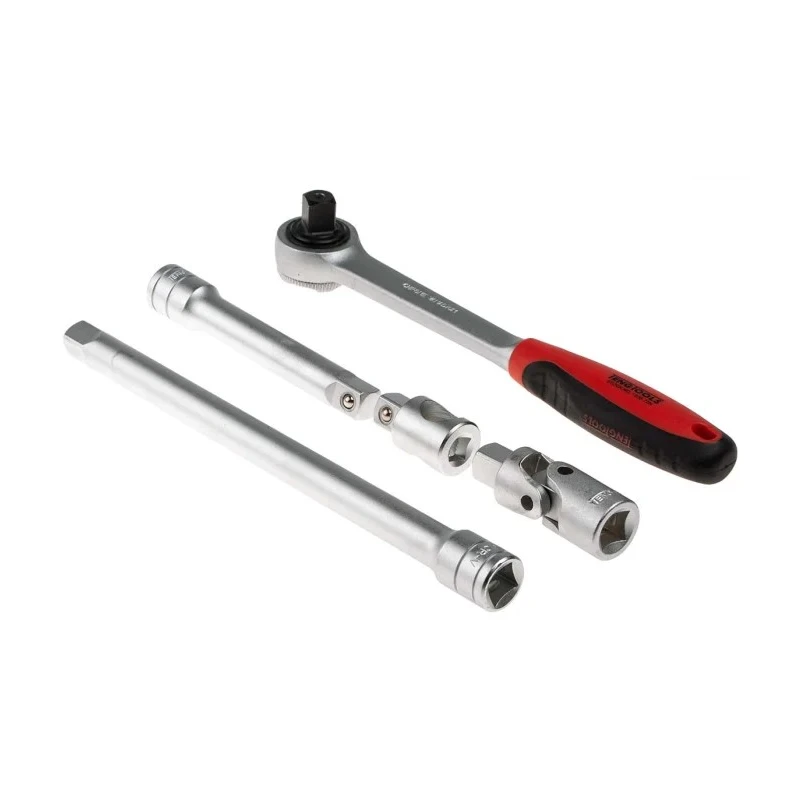 Teng Tools 1/2 in Hex Drive Ratchet, 50mm Overall Length TT1205