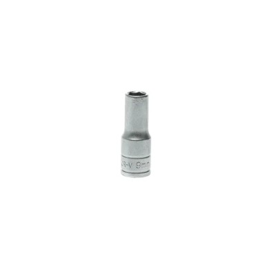 Teng Tools 3/8 in Drive 9 mm 6 Point Satin Finish Chrome Vanadium Steel Socket 45.5mm Overall Length M380609-C