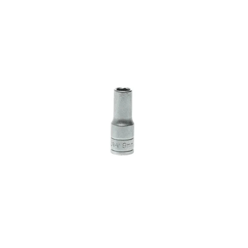 Teng Tools 3/8 in Drive 9 mm 6 Point Satin Finish Chrome Vanadium Steel Socket 45.5mm Overall Length M380609-C