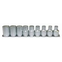 Teng Tools 9-Piece 1/2 in TX-E Socket Set Chrome Vanadium Steel Satin Finish M1210