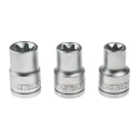 Teng Tools 9-Piece 1/2 in TX-E Socket Set Chrome Vanadium Steel Satin Finish M1210