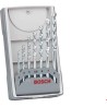 Bosch Multi-Material Drill Bit Set 7-Piece, Steel Bits, 3 mm to 8 mm, ISO 1173 C6.3/E6.3, DIN 338 2607017035