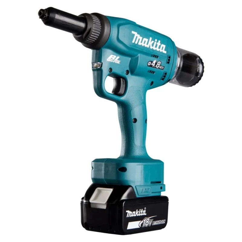 Makita Cordless Brushless DC Motor Rivet Gun 4.8 mm Stroke Length 25 mm Battery Voltage 18 V DRV150Z