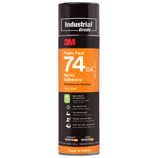 3M Foam Fast 74 Spray Adhesive Medium Tack Orange, REACH Compliant, Poland Origin 74