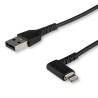 StarTech.com USB 2.0 Male USB Type A to Male Lightning Connector Cable Black 1 m RUSBLTMM1MBR