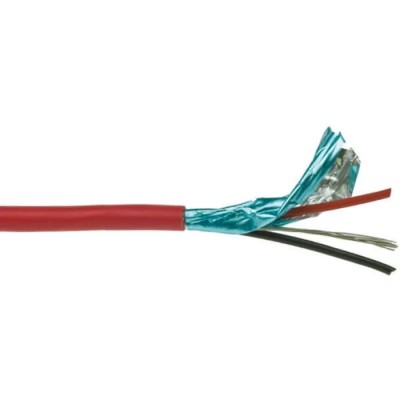 Belden Audio Cable 1 Pair Stranded Copper Conductor Screened 304 m Red PVC Jacket 1503A 002U1000
