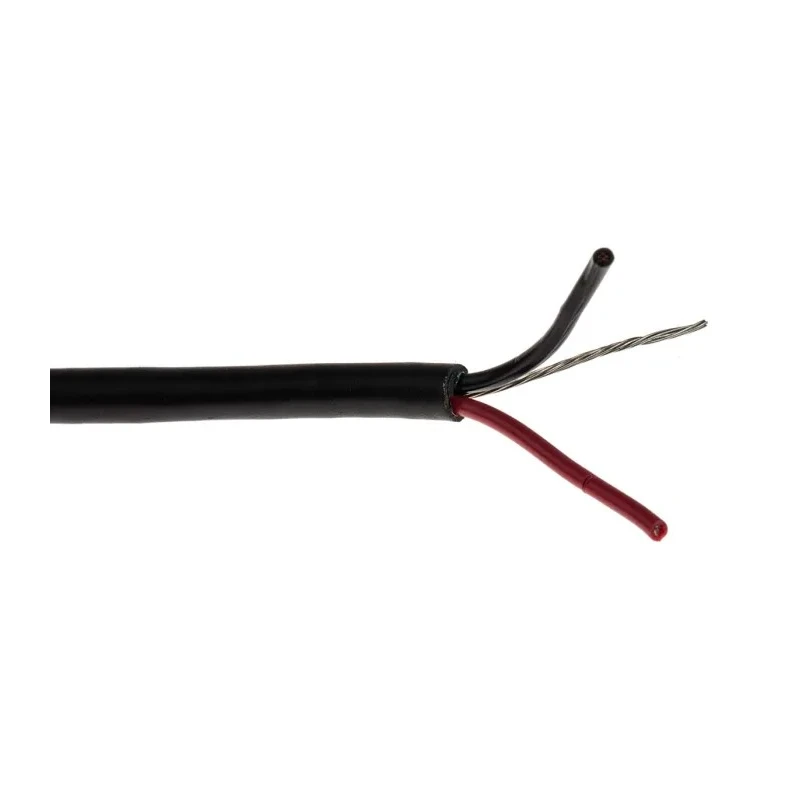 Belden 1503A Series 1 Screened Audio Cable, 304 m Length, Stranded Copper Conductors, 90°C, Black PVC Jacket 1503A 010U1000