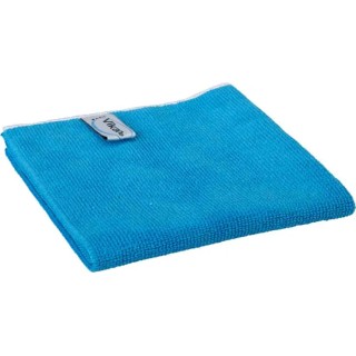 Vikan Basic Microfibre Cloth Blue for General Cleaning, Dry/Wet Use, Box of 5 Per Pack, 320 x 320 mm 691133