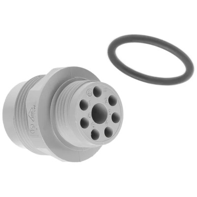 Hirschmann 7 Pole Straight Standard DIN Plug Panel Mount Male 10A 250V AC IP65 N6R AM 2 931592001 N6R AM 2