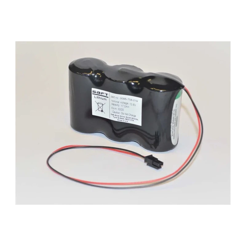Saft LS33600 3S1P 10.8 V Lithium Thionyl Chloride D Battery 17 Ah Capacity LS33600