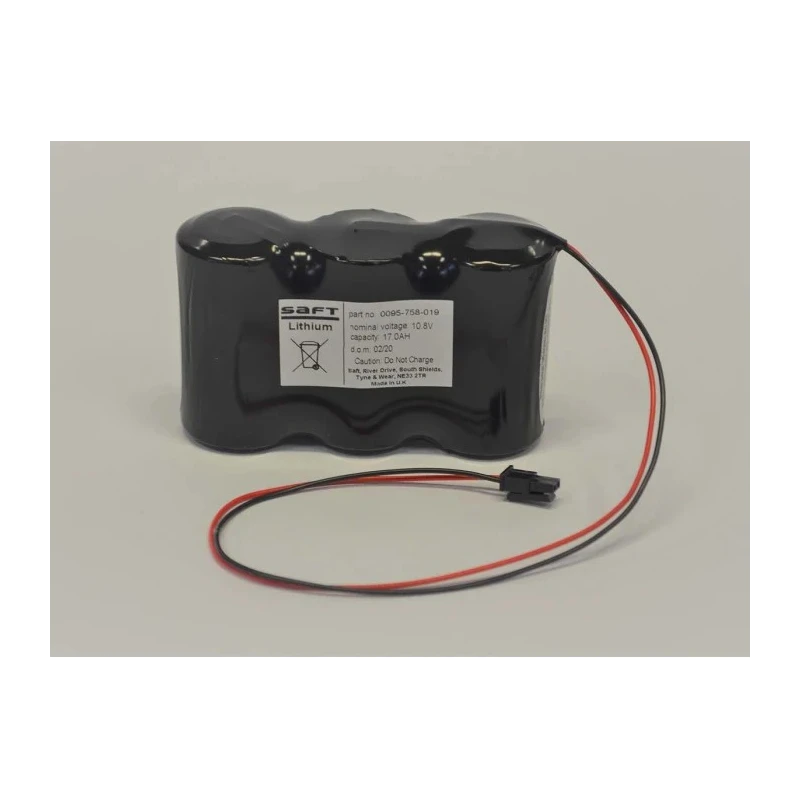 Saft LS33600 3S1P 10.8 V Lithium Thionyl Chloride D Battery 17 Ah Capacity LS33600
