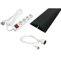 RS PRO 2 m 4 Socket Type F German Schuko Extension Lead Kit 16A 250V PC Cable 201-3593