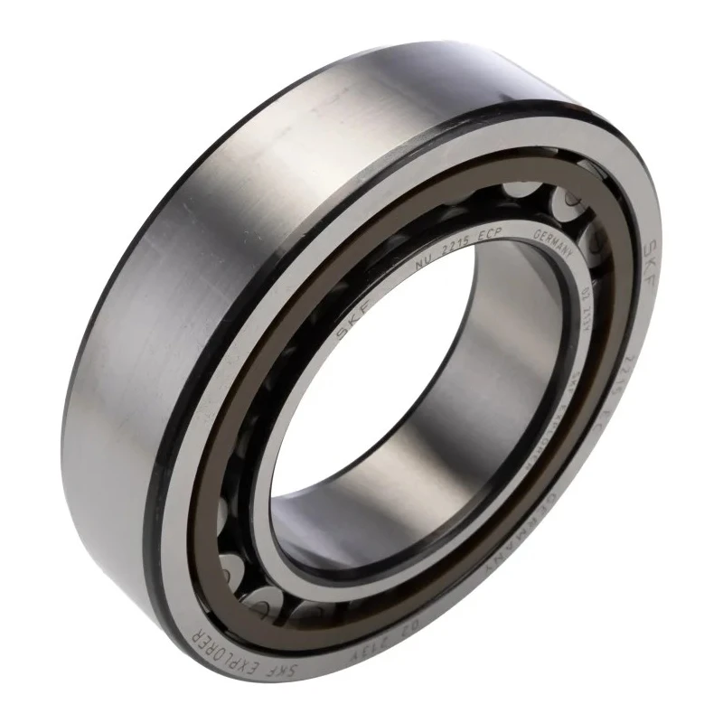 SKF Shielded Single-Row Cylindrical Bore Roller Bearing 75 mm ID, 130 mm OD, 31 mm Width, Non-Metallic Cage NU 2215 ECP