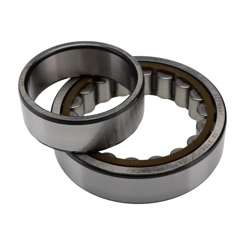SKF Shielded Single-Row Cylindrical Bore Roller Bearing 75 mm ID, 130 mm OD, 31 mm Width, Non-Metallic Cage NU 2215 ECP