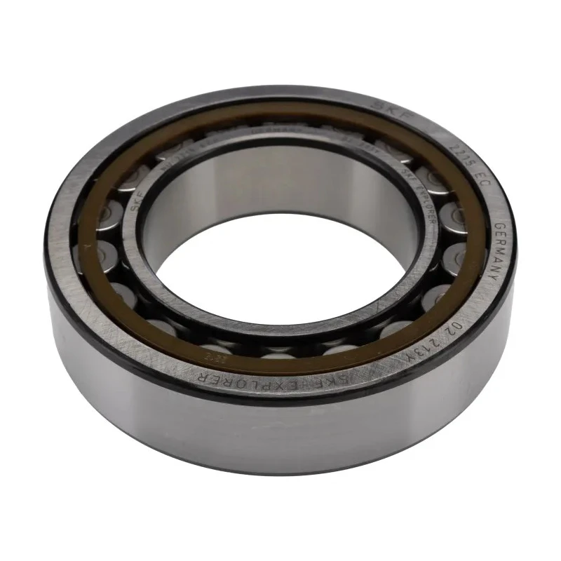 SKF Shielded Single-Row Cylindrical Bore Roller Bearing 75 mm ID, 130 mm OD, 31 mm Width, Non-Metallic Cage NU 2215 ECP