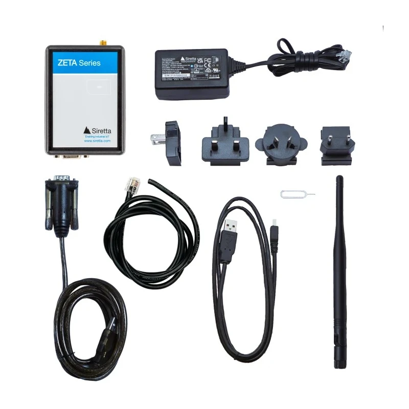 Siretta Modem Starter Kit RS232 RJ12 3G 4G 2G 10Mbps 5V to 42V DC ZETA-NLP-LTE1 (EU) STARTER KIT