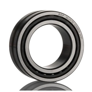 SKF Cylindrical Roller Bearing 32 mm ID 52 mm OD, Race Width 20 mm, Sheet Metal Cage, Open End NA 49/32
