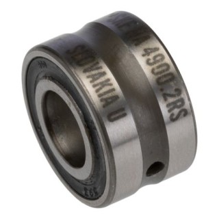 SKF Roller Bearing Parallel Bore 10 mm ID, 22 mm OD, 14 mm Width, Steel Rollers, Sheet Metal Cage, Sealed End NA 4900.2RS