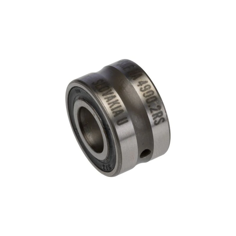 SKF Roller Bearing Parallel Bore 10 mm ID, 22 mm OD, 14 mm Width, Steel Rollers, Sheet Metal Cage, Sealed End NA 4900.2RS