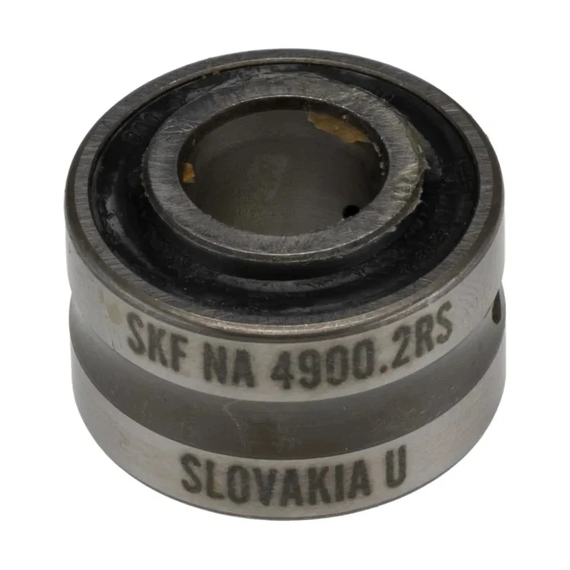 SKF Roller Bearing Parallel Bore 10 mm ID, 22 mm OD, 14 mm Width, Steel Rollers, Sheet Metal Cage, Sealed End NA 4900.2RS