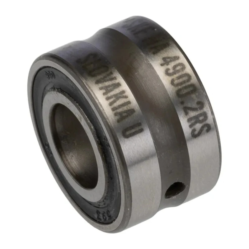 SKF Roller Bearing Parallel Bore 10 mm ID, 22 mm OD, 14 mm Width, Steel Rollers, Sheet Metal Cage, Sealed End NA 4900.2RS