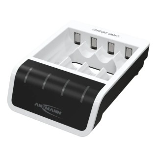 Ansmann Comfort Smart Battery Charger for 1.2V NiMH AA AAA Batteries 800mA Micro USB Plug 1001-0092