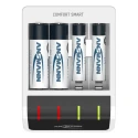 Ansmann Comfort Smart Battery Charger 1.2V NiMH, 800mA Output Current, Micro USB Plug, Compatible with AA & AAA 1001-0092-01