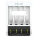 Ansmann Comfort Smart Battery Charger 1.2V NiMH, 800mA Output Current, Micro USB Plug, Compatible with AA & AAA 1001-0092-01