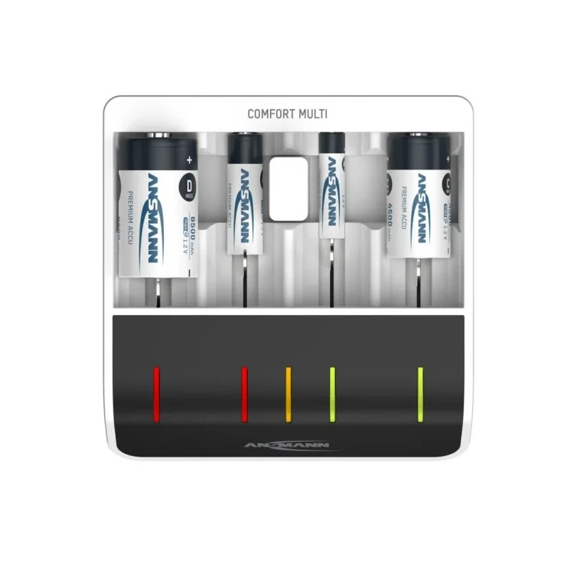Ansmann NiMH Multi Battery Charger 1.2V Output Voltage, 800mA Charge Current, AA AAA 9 V D C Compatible 1001-0093