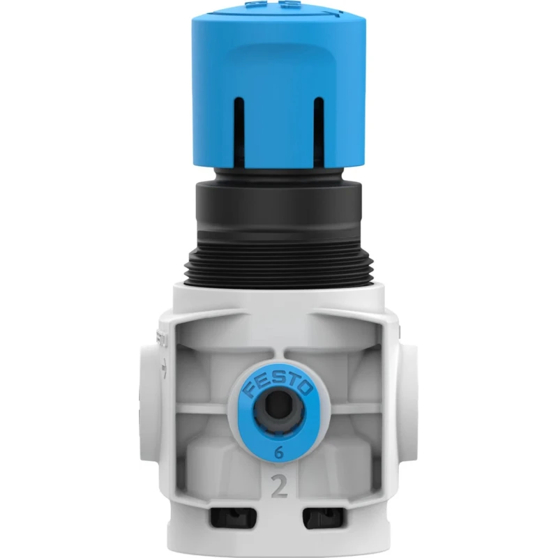 Festo Pneumatic Regulator 2 in Inlet, QS-6 Outlet, 8 bar Max Pressure, -5°C to 50°C Operating Temperature MS2-LR-QS6-D6-A8-B