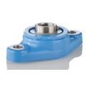SKF Oval Flanged Stainless Steel Bearing Unit 20 mm Inside Diameter 2 Mount Holes F2BC 20M-TPSS