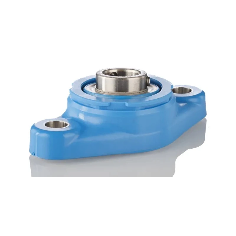SKF Oval Flanged Stainless Steel Bearing Unit 20 mm Inside Diameter 2 Mount Holes F2BC 20M-TPSS
