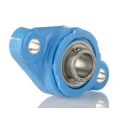 SKF Oval Flanged Stainless Steel Bearing Unit 20 mm Inside Diameter 2 Mount Holes F2BC 20M-TPSS