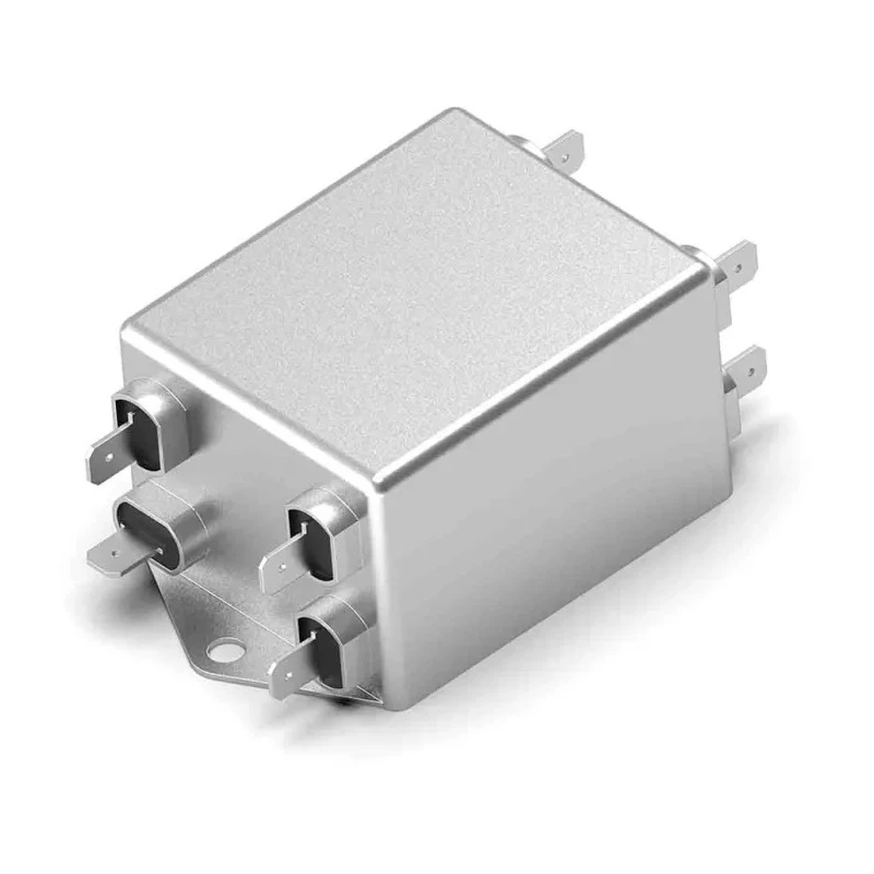 TE Connectivity Chassis Mount 3-Phase EMI Filter 10 A 520V AC 50Hz/60Hz Quick Connect KEB 10KEBS6BFPD