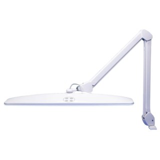 RS PRO LED Desk Light with Clamp, 21 W, Adjustable Arm, 230V ac, White 209-4280