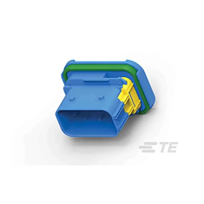 TE Connectivity LEAVYSEAL Automotive Connector Male Blue Cable 21 Way Crimp Termination 3-2112162-1