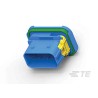 TE Connectivity LEAVYSEAL Automotive Connector Male Blue Cable 21 Way Crimp Termination 3-2112162-1