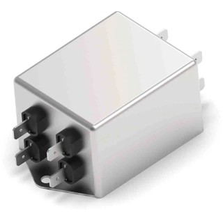 TE Connectivity Chassis Mount EMI Filter 6A, 520V AC, 50/60Hz, 3-Phase Quick Connect KES 6KESS1BFPW