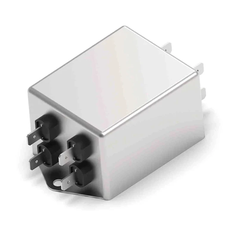 TE Connectivity Chassis Mount EMI Filter 6A, 520V AC, 50/60Hz, 3-Phase Quick Connect KES 6KESS1BFPW