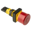 Eaton RMQ16 Series Stay Put Emergency Stop Push Button, Panel Mount, 16 mm Cutout, IP65 RMQ16