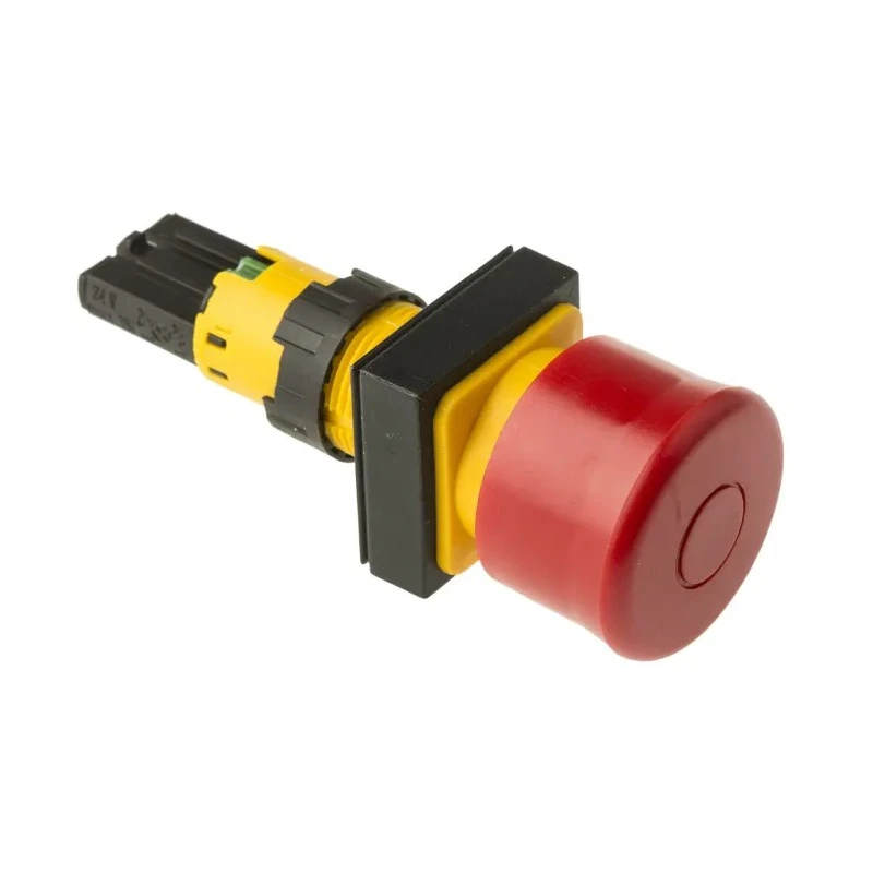 Eaton RMQ16 Series Stay Put Emergency Stop Push Button, Panel Mount, 16 mm Cutout, IP65 RMQ16